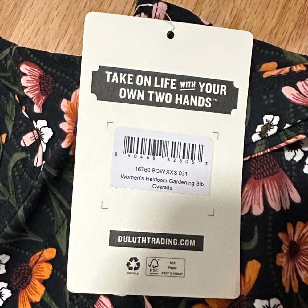 Floral Black Overalls - Picture 2 of 2